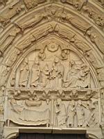 Chartres, Cathedrale, Portail nord, La Nativite (1)